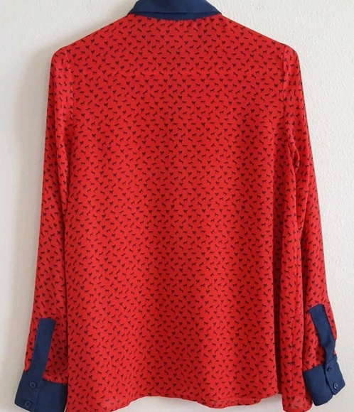 FREE PEOPLE HORSE PRINT BLOUSE - Picture 4 of 6
